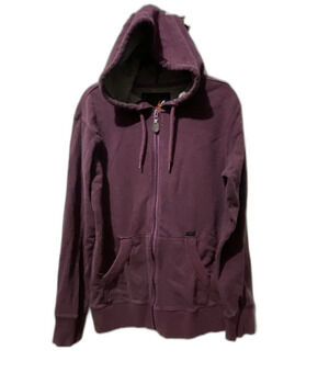 Amplify size Medium Full Zip Hoodie Jacket dark purple  w/Pockets Long Sleeve